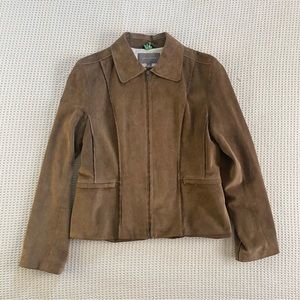 Women’s Ann Taylor Leather Suede Jacket Size Medium
